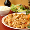warm soy tofu veggie salad